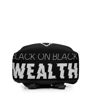 Black On Black Wealth Minimalist Backpack