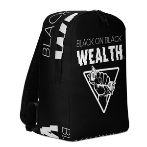 Black On Black Wealth Minimalist Backpack