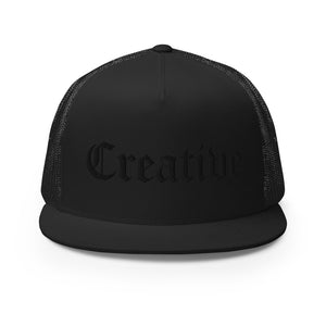 “Creative” 3D Embroidered Trucker Cap
