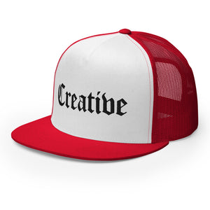 “Creative” 3D Embroidered Trucker Cap