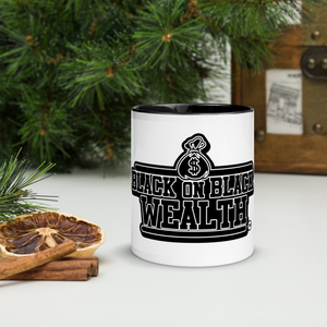 Black wealth color mug